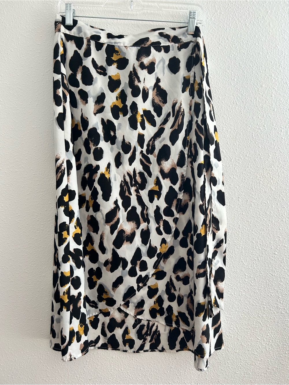Newchoice Leopard Print Midi Wrap Skirt